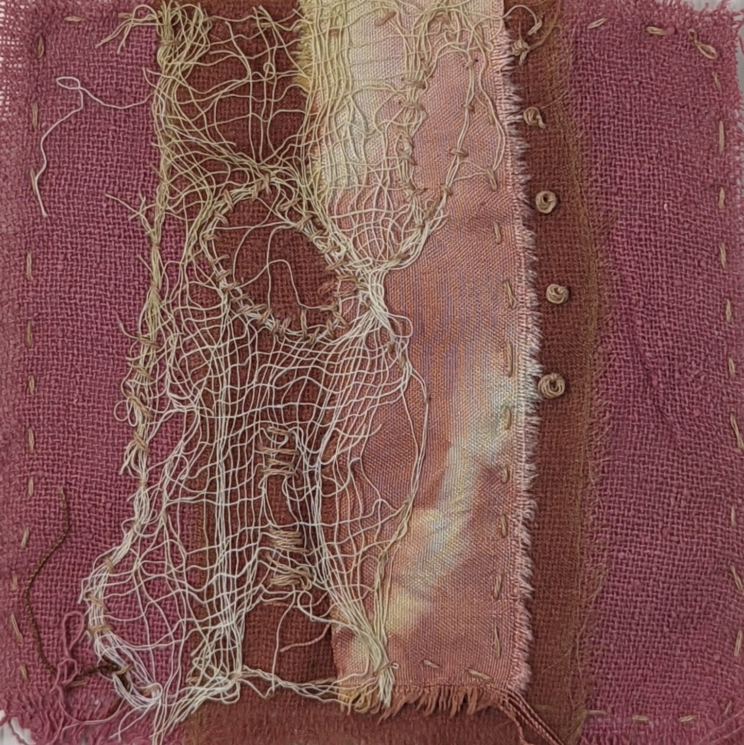 Quiet Earth Natural Dye Stitch Meditation Kit by Melanie Audet