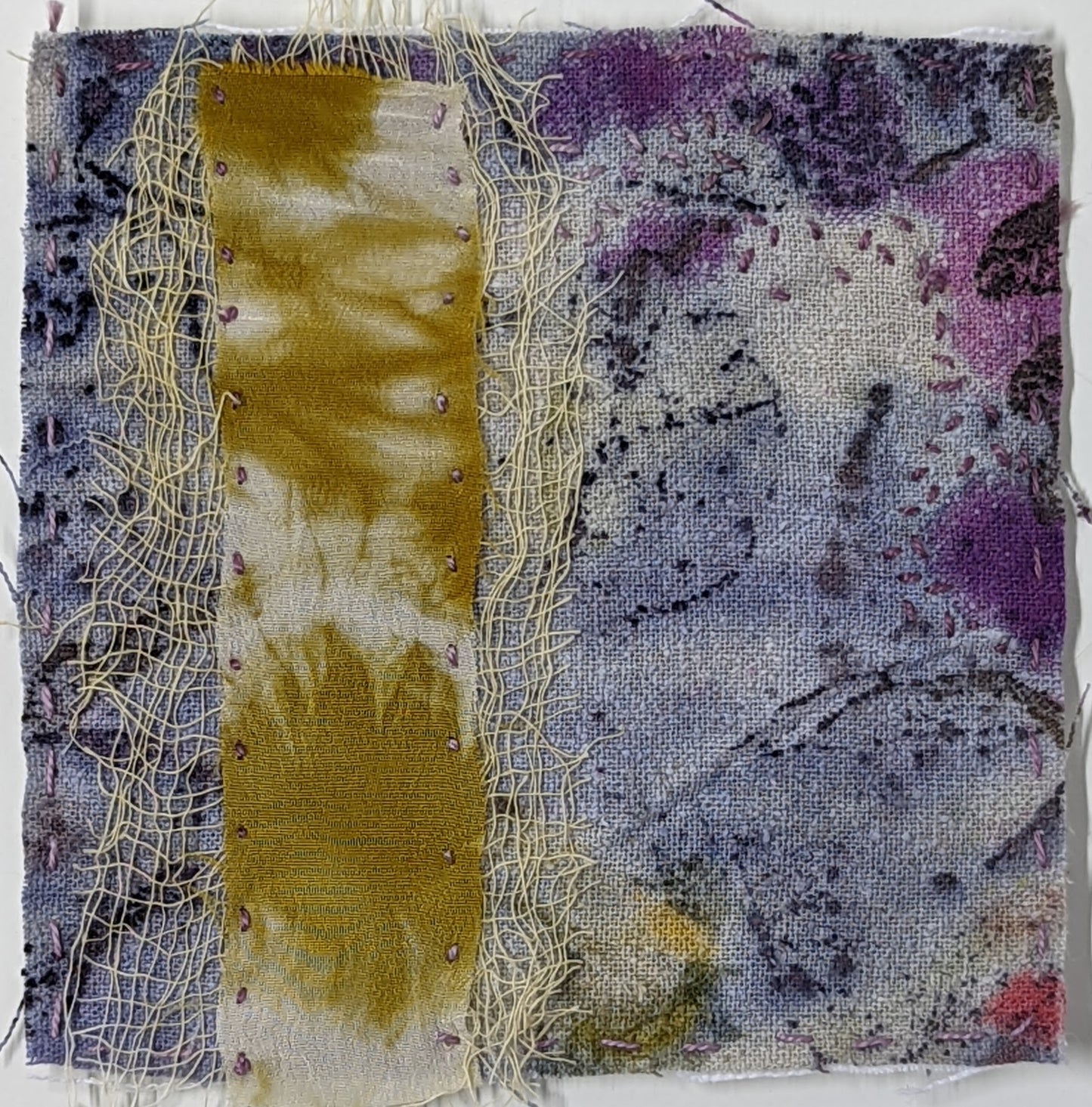 Quiet Earth Natural Dye Stitch Meditation Kit by Melanie Audet