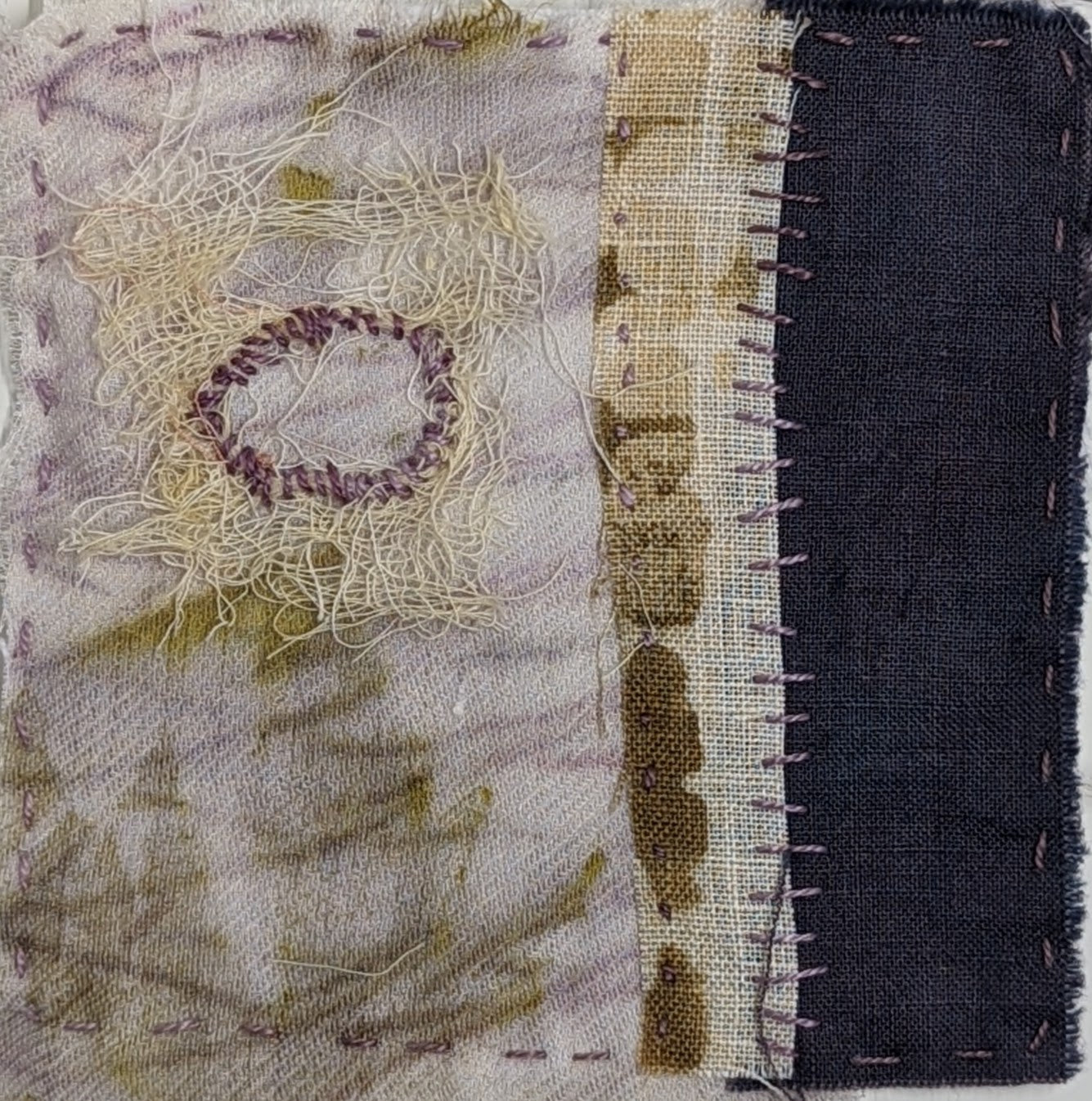 Quiet Earth Natural Dye Stitch Meditation Kit by Melanie Audet