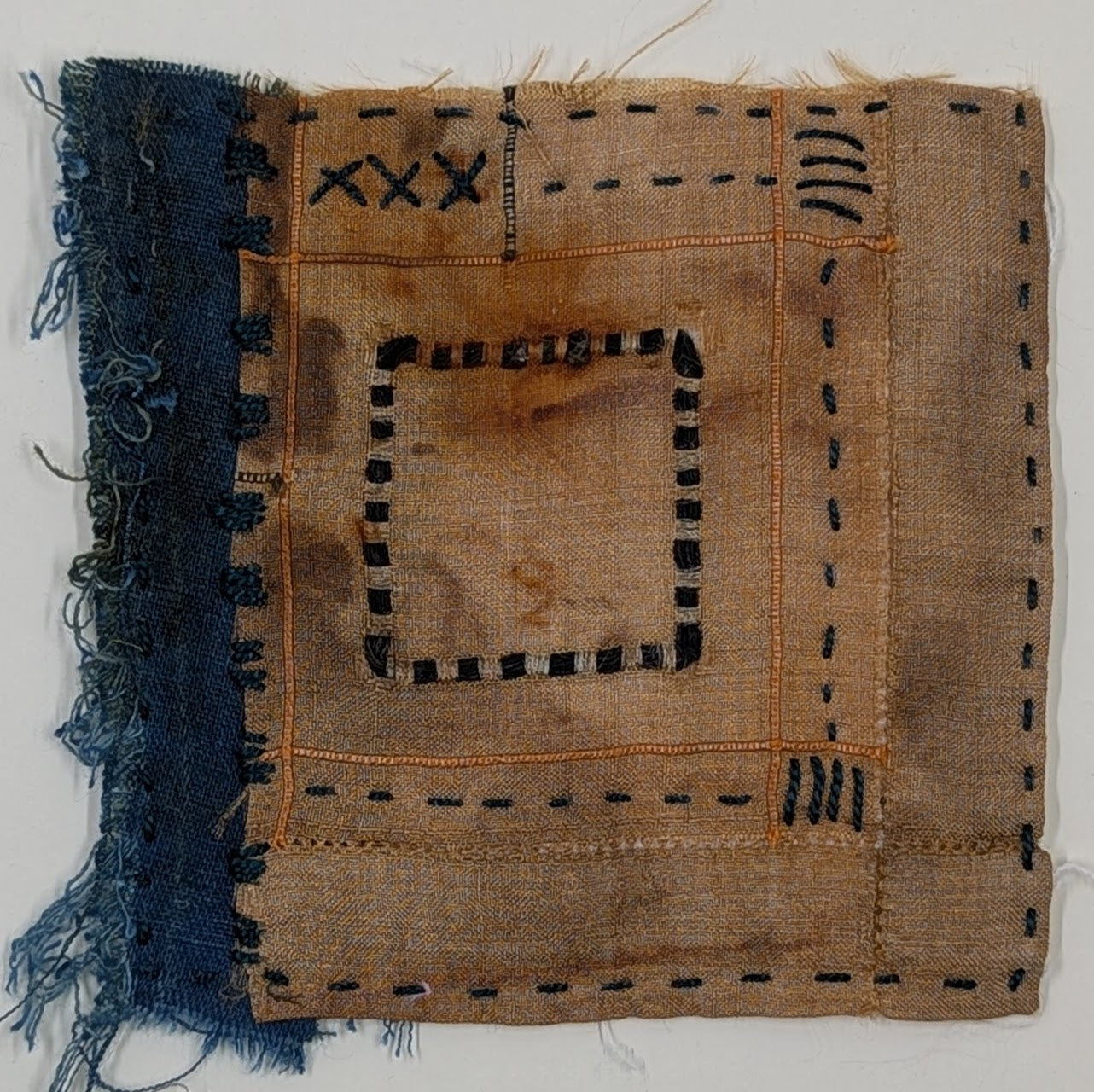 Indigo and Rust: A Study in Time  Stitch Meditation Kit